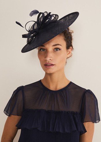 Phase Eight Navy Fascinator Hats Navy Australia | AG8597216